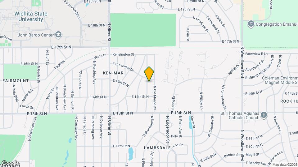 1548 N Pinecrest Ave Map and Location Details