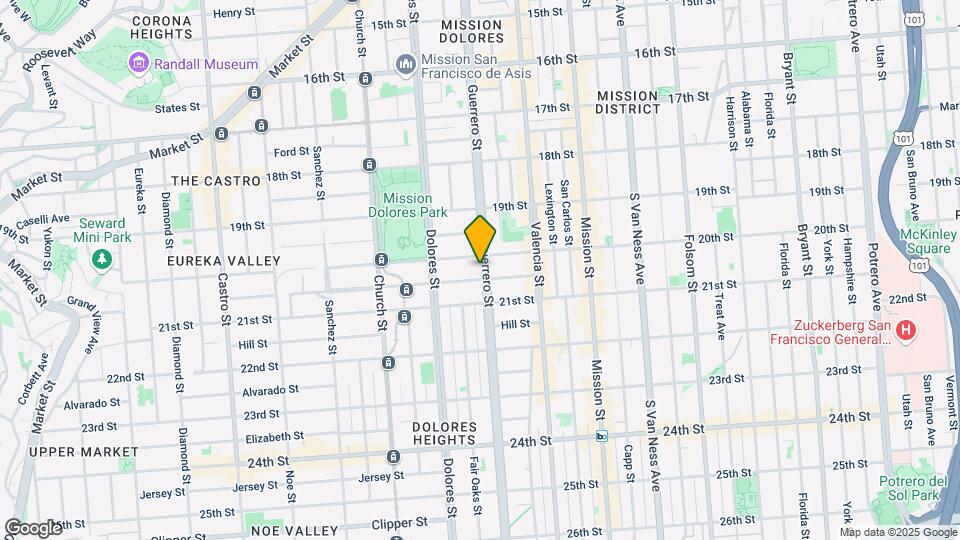 812 Guerrero St Mapa y Detalles de la Ubicación