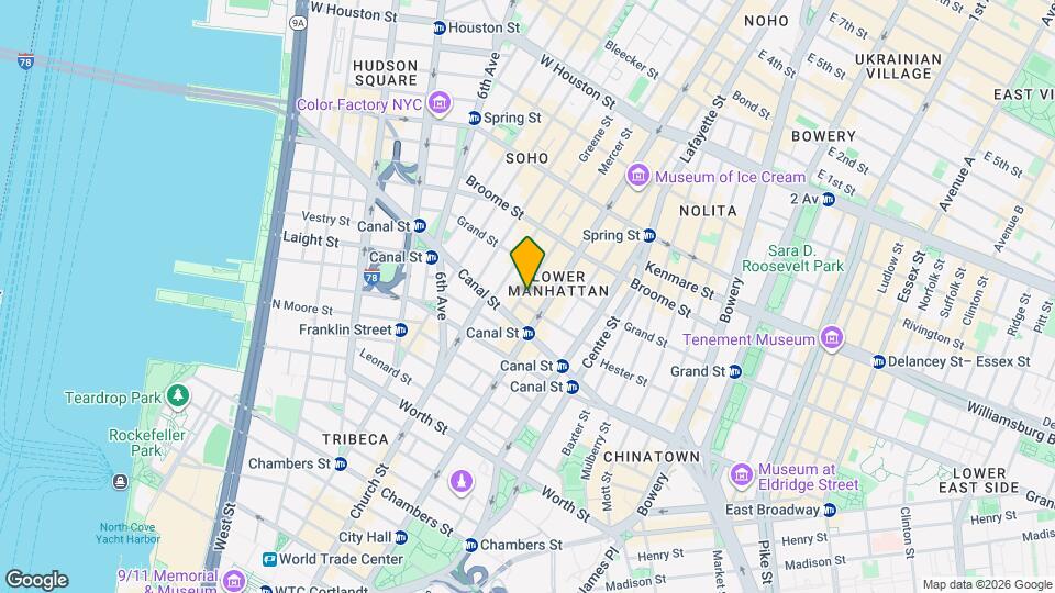 16 Mercer St Map and Location Details