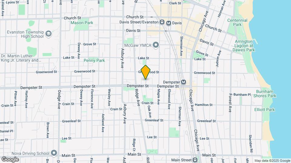 1308 Oak Ave Map and Location Details