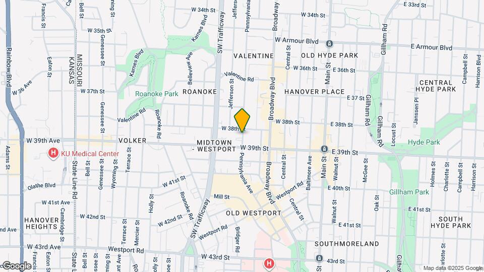 3802 Pennsylvania Ave Map and Location Details