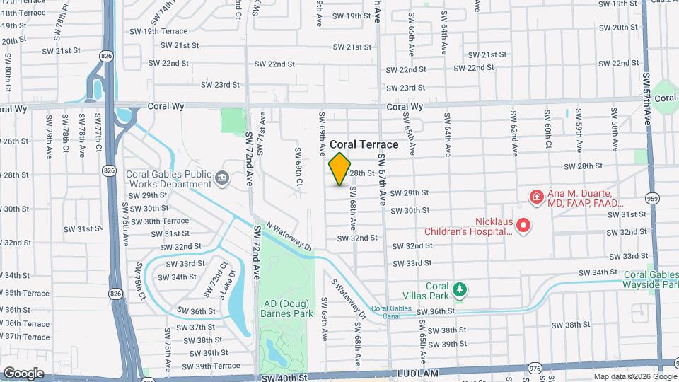 6840 SW 28th Ter, Unit B1 Map and Location Details