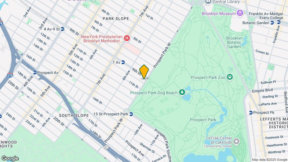 150 Prospect Park W Map and Location Details