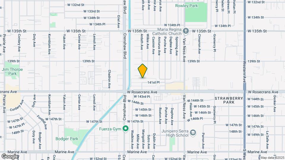 2901 W 141st Pl Map and Location Details