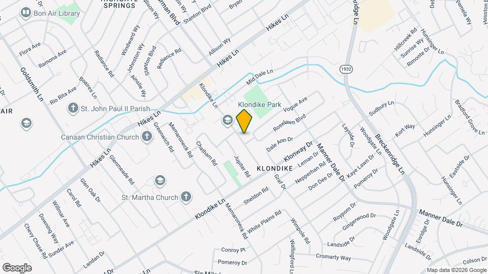 3817 Klondike Ln Map and Location Details