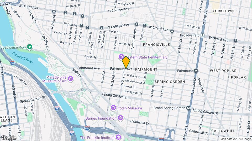 2050 Fairmount Ave Map and Location Details