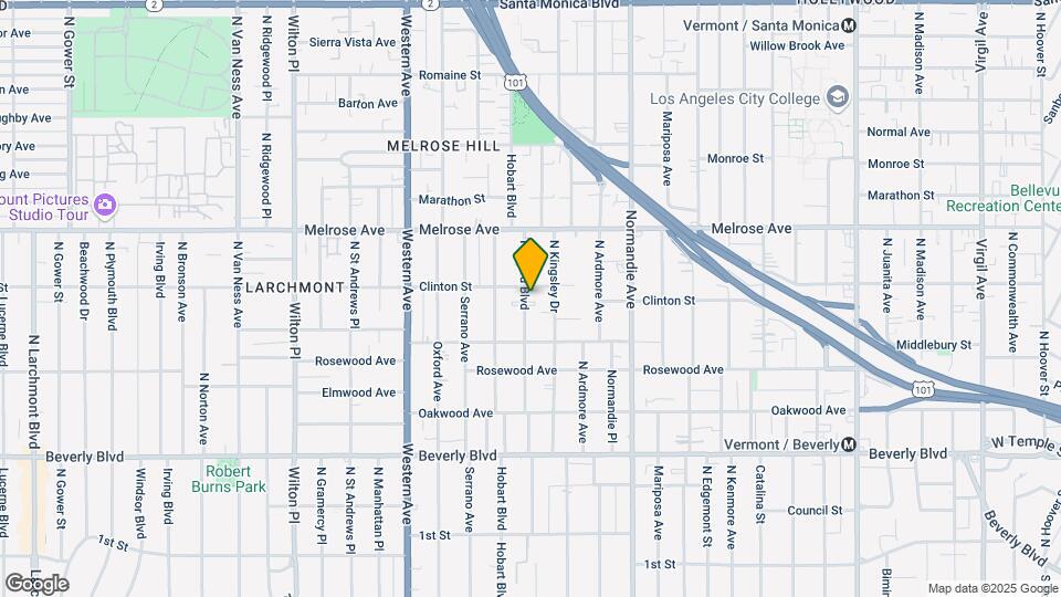 546 N Harvard Blvd Map and Location Details