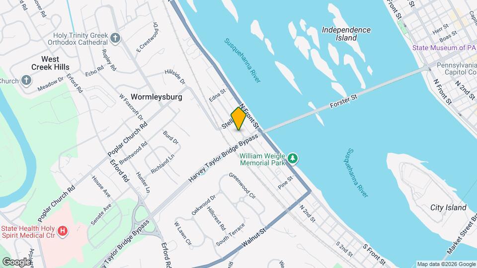 508 N 2nd St Map and Location Details