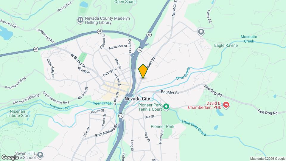 212 Nevada St Map and Location Details