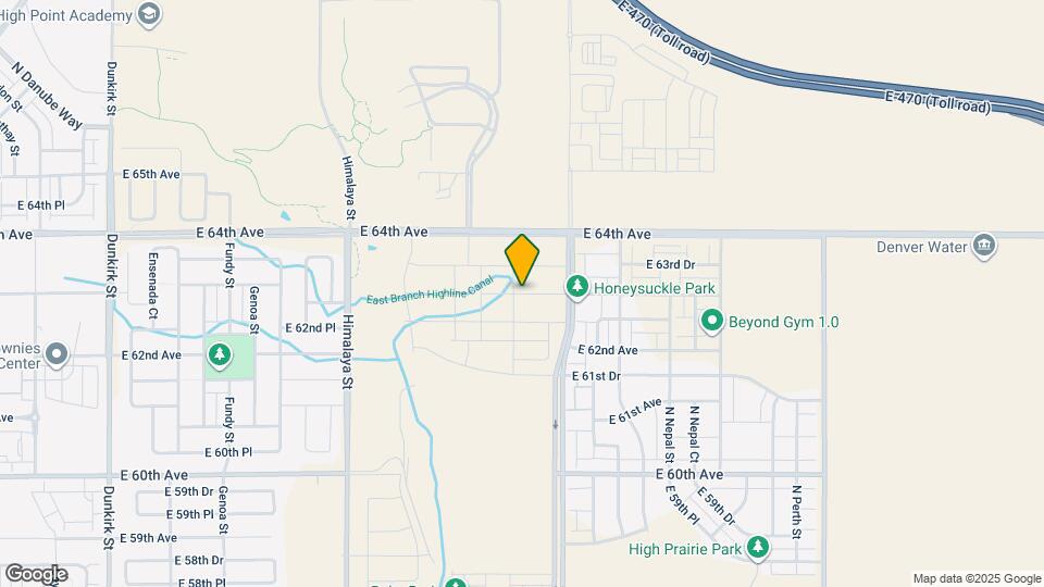 20588 E 63rd Ave Mapa y Detalles de la Ubicación