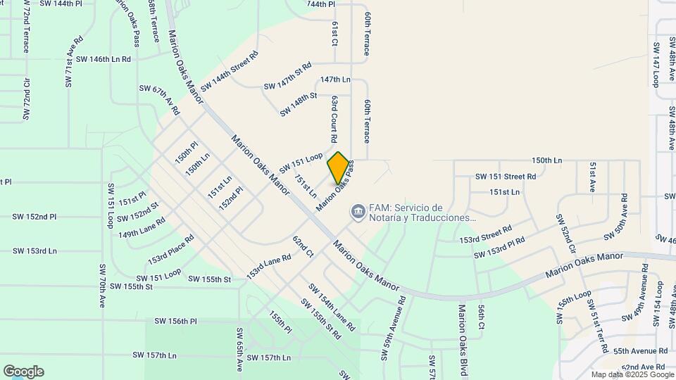 419 Marion Oaks Pass Map and Location Details