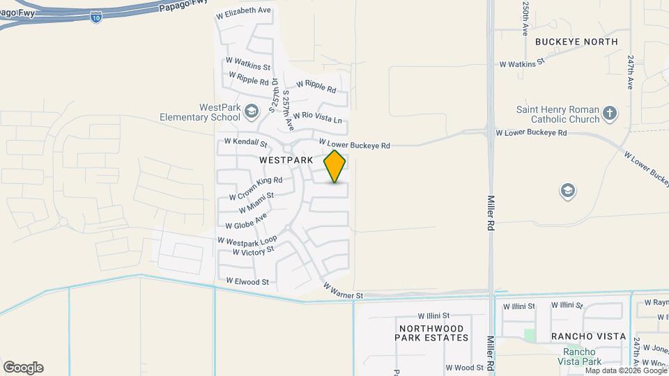 25549 W Whyman St Mapa y Detalles de la Ubicación