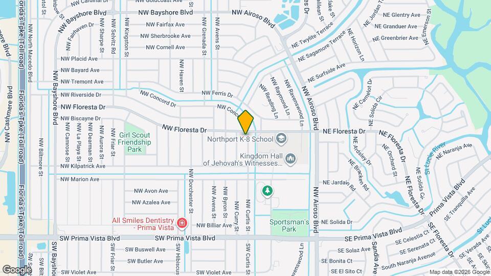 390 NW Curtis St Map and Location Details