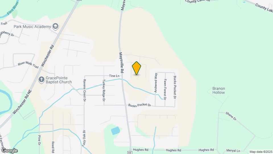 122 Burdine St Map and Location Details