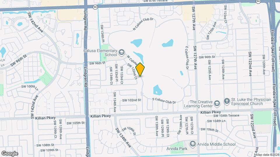 9900 W Calusa Club Dr Mapa y Detalles de la Ubicación