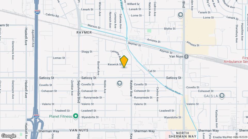 14935 Lull St Mapa y Detalles de la Ubicación