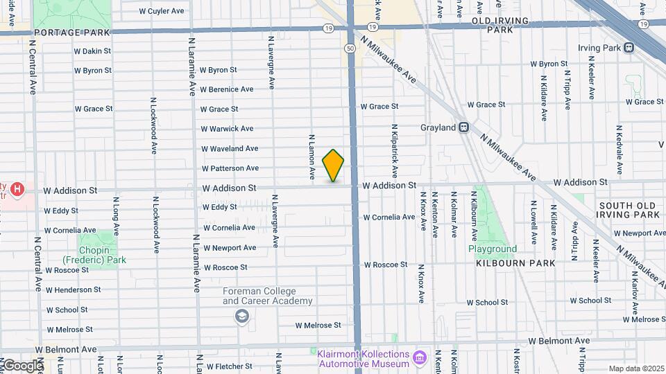 4828 W Addison St, Unit GF Mapa y Detalles de la Ubicación