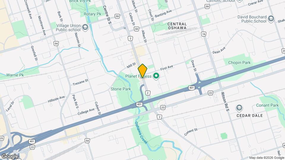 532 Simcoe St S Map and Location Details