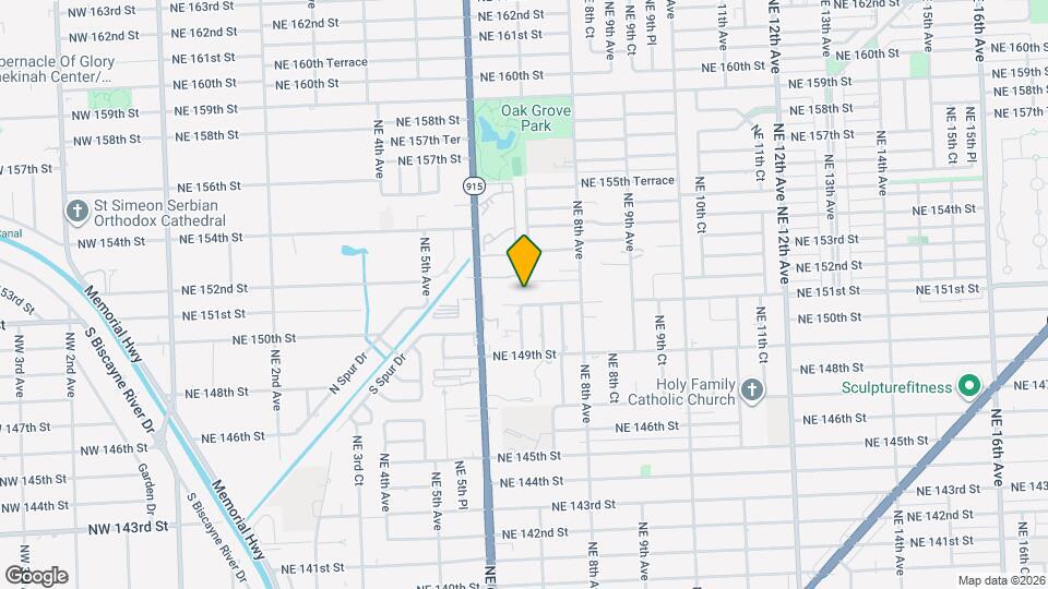695 NE 151st St Map and Location Details