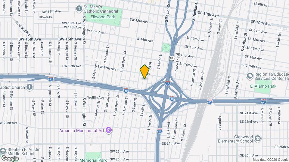 1710 S Polk St Map and Location Details