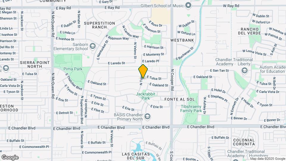 1710 E Oakland St Map and Location Details