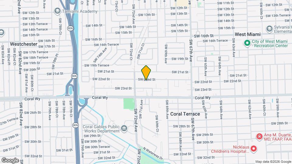 7128 SW 22nd St Map and Location Details