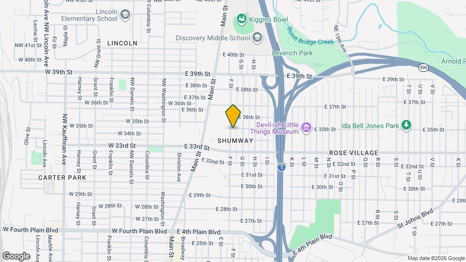 605 E 35th St Map and Location Details