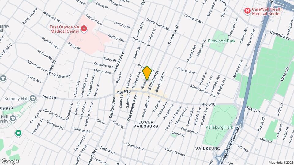 540 Norwood St, Unit 1 Map and Location Details