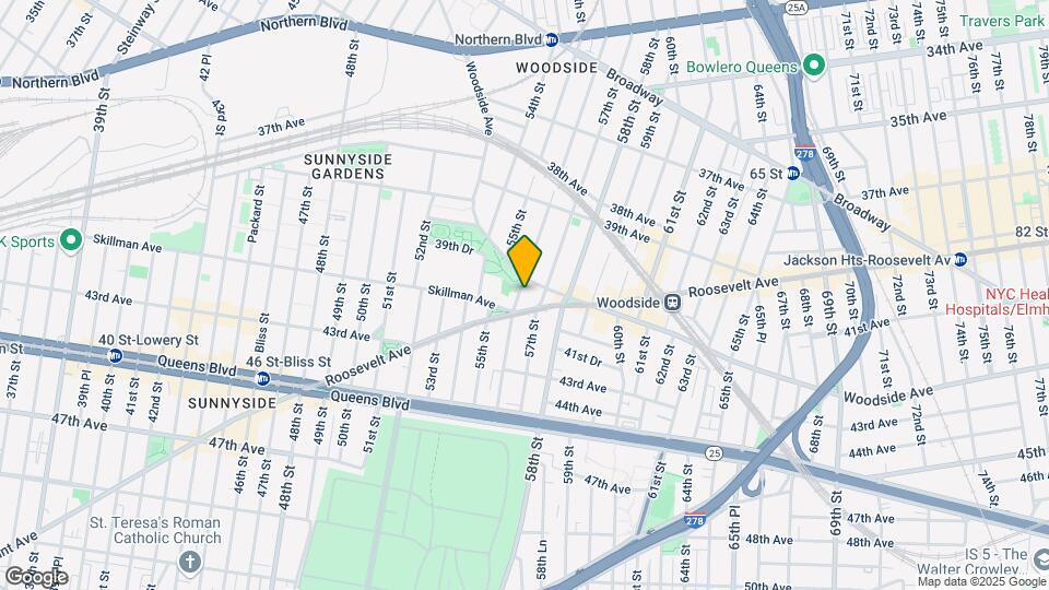 40-11 56th St, Unit 2 FL Map and Location Details
