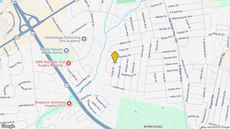 832 Craig St Map and Location Details