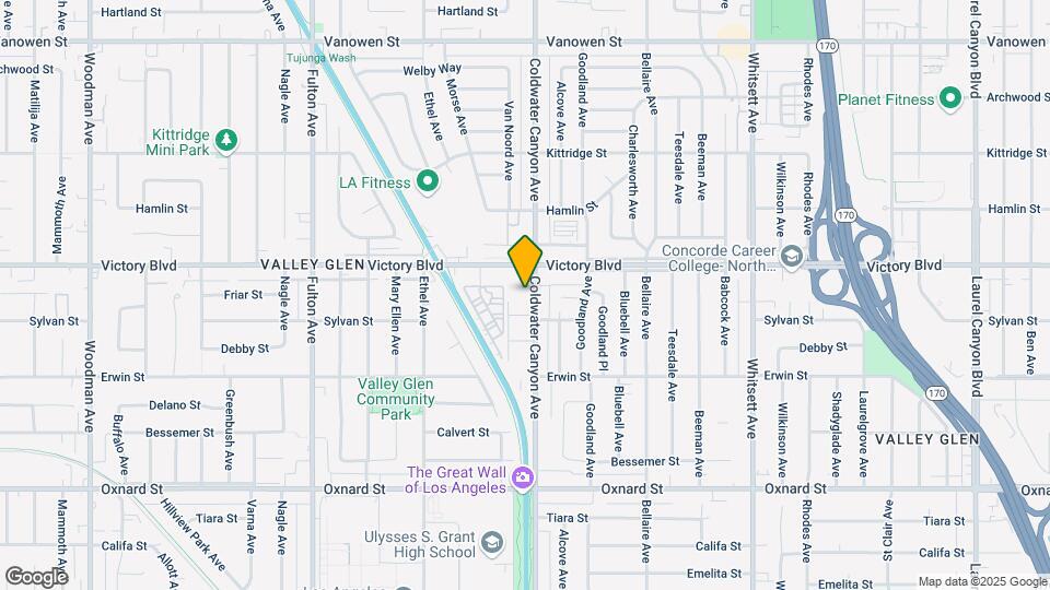 6327-6333 Coldwater Canyon Ave Map and Location Details