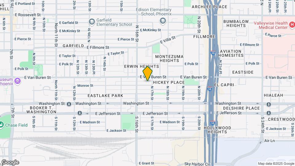 1634 E Monroe St Map and Location Details