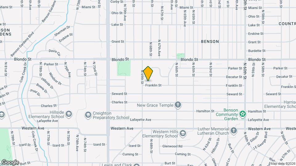 6784 Franklin St Map and Location Details