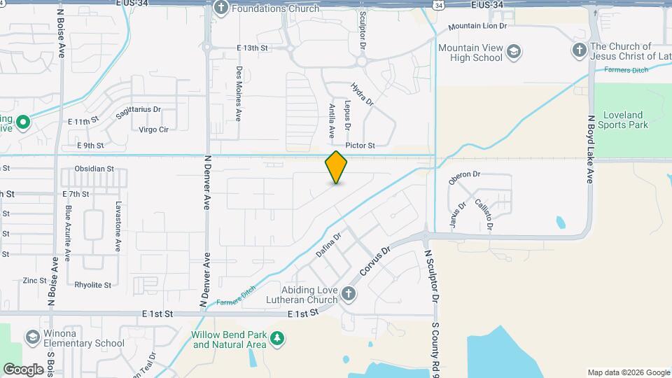 2670 Turquoise St Map and Location Details