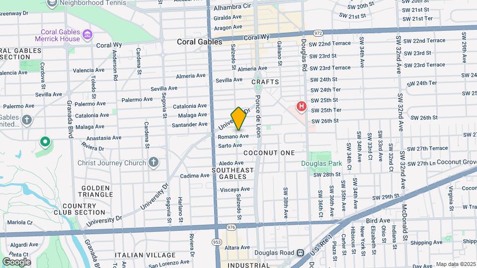 3231 Salzedo St Map and Location Details