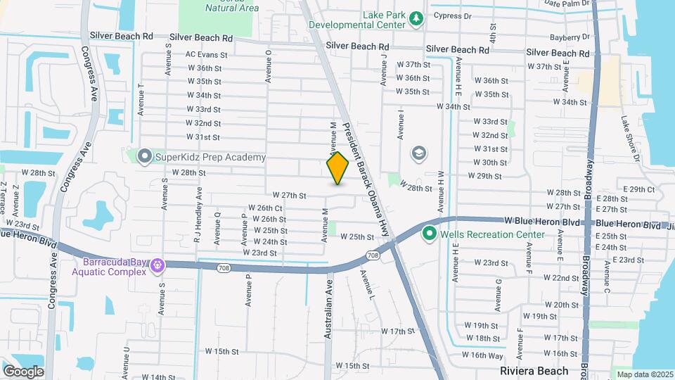 1080 W 27th St Map and Location Details