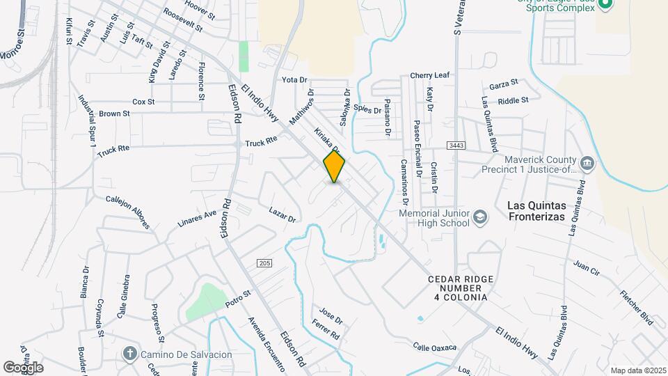 2420 El Indio Hwy Map and Location Details