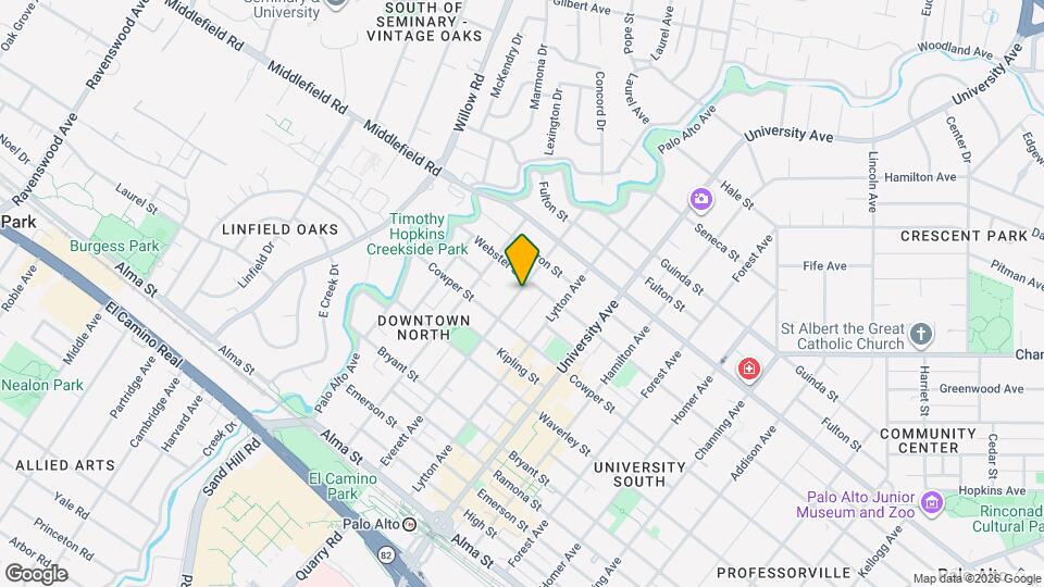 562 Everett Ave Map and Location Details