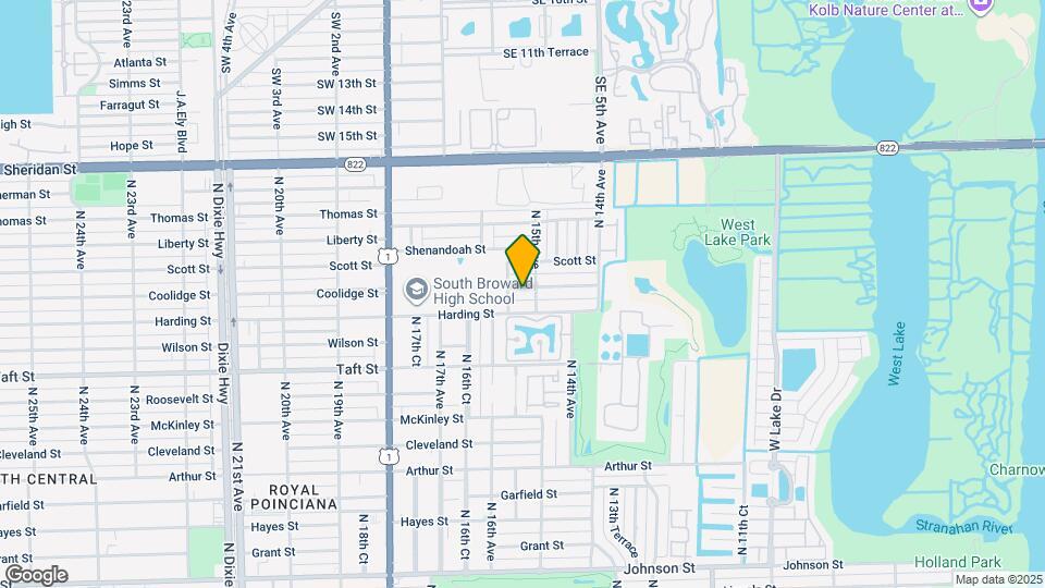 1510 Coolidge St Map and Location Details