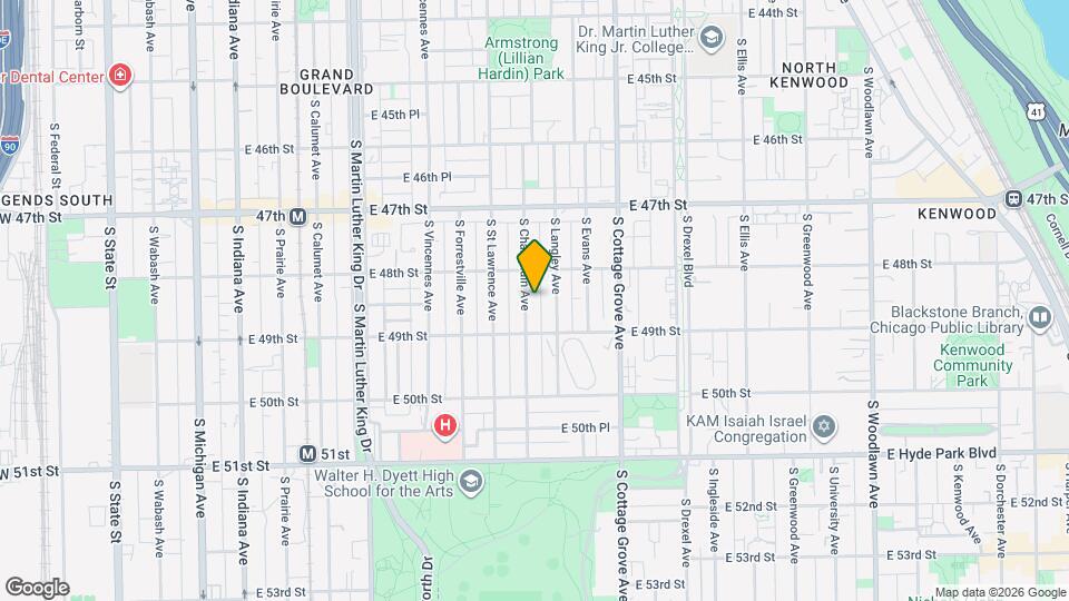 4829 S Champlain Ave Map and Location Details