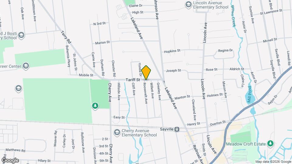 109 Roosevelt Ave Map and Location Details