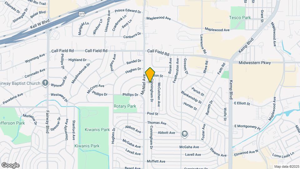 4310 Cunningham Dr Mapa y Detalles de la Ubicación