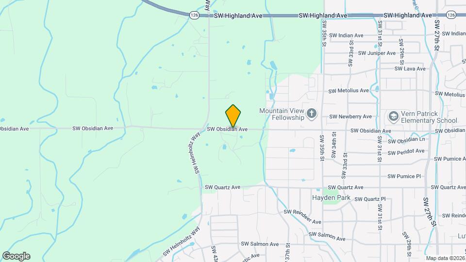 3998 SW Obsidian Ave Map and Location Details