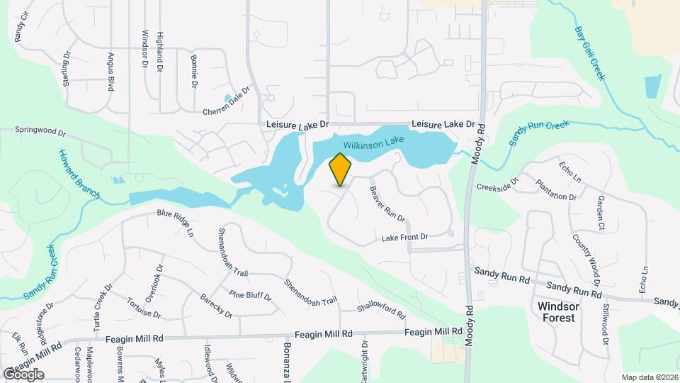304 Lake Front Dr Map and Location Details