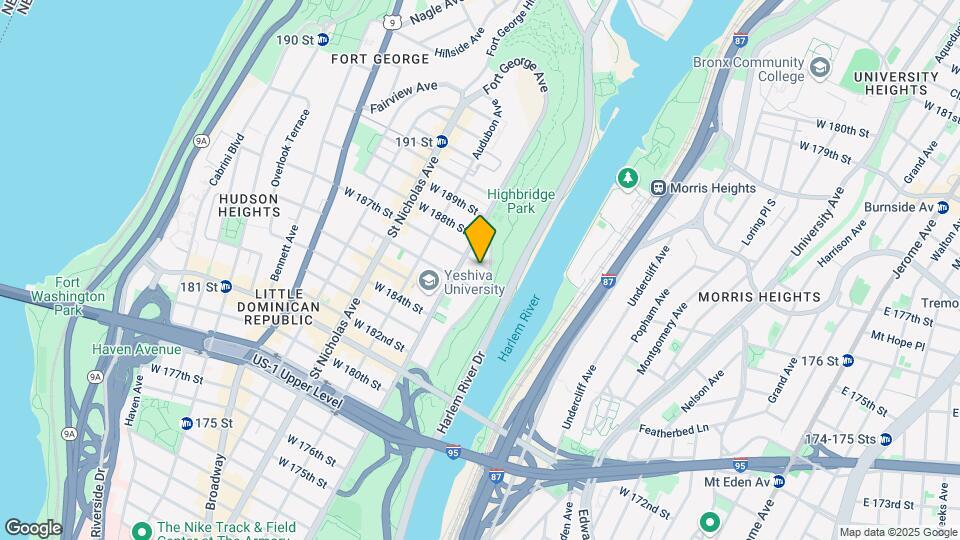 480 W 187th St Map and Location Details