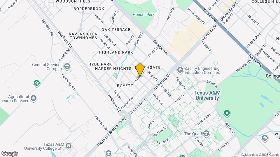 VERVE College Station Map and Location Details