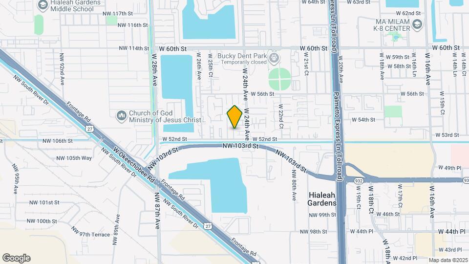 5249 W 24th Ct Map and Location Details