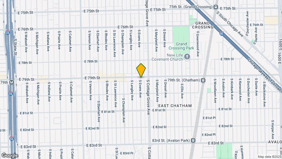 7903 S Evans Ave Map and Location Details