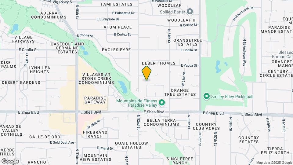 5302 E Mercer Ln Map and Location Details