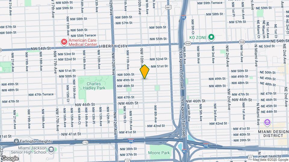 4821 NW 10th Ave Map and Location Details